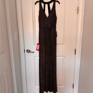 Xtraordinary Black Halter Maxi Gown